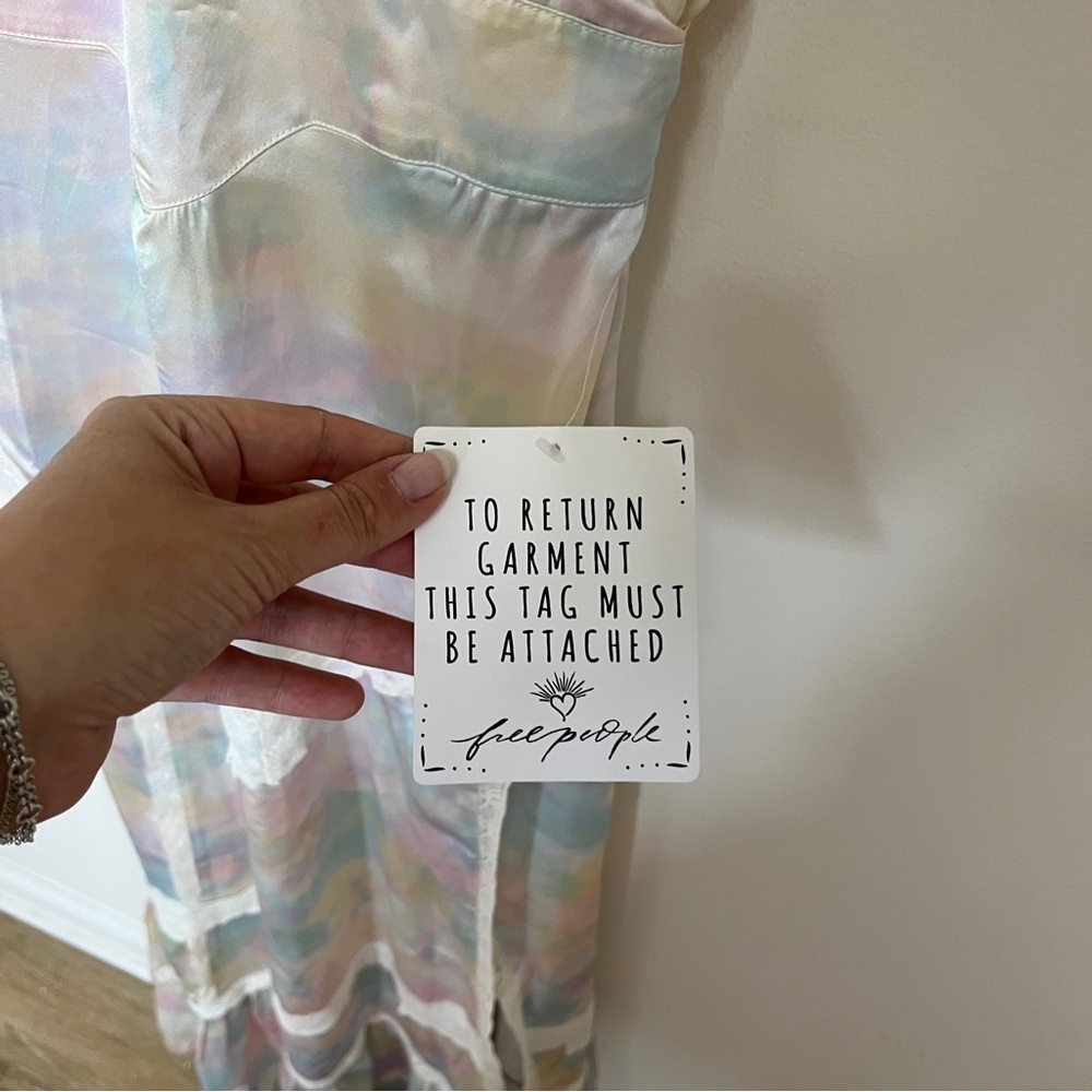 LoveShackFancy Quintessa Maxi Dress in Fairytale Tie Dye Size 0 NWT - Picture 10 of 13